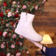Load image into Gallery viewer, Women’s Winter Plush Snow Boots – Waterproof Side Zip Thick Sole Boots
