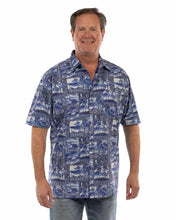 Load image into Gallery viewer, Scully Hawaiian Stamps (5401) - Men's Casual Shirt
