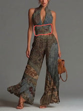 Load image into Gallery viewer, Pleated Wide-Leg Jumpsuit for Women – Sleeveless High-Waist Minimalist Long Jumpsuit
