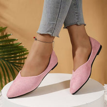 Load image into Gallery viewer, Women's Suede Pointed-Toe Flat Shoes
