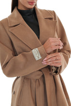 Load image into Gallery viewer, Aria Cashmere Blend Coat in Camel
