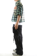 Load image into Gallery viewer, New RAZE Washed Flannel Crop Top Button Down Shirt
