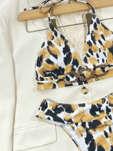 Load image into Gallery viewer, Animal Print Halter Neck: Bikini Set

