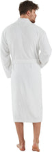 Load image into Gallery viewer, Bagno Milano Men’s 100% Organic Turkish Cotton Terry Bathrobe – Certified Soft, Absorbent, Kimono-Style Robe for Spa &amp; Lounge
