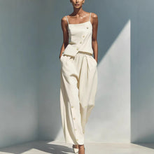 Load image into Gallery viewer, Women's Gold-Buckle Camisole &amp; Pants Two-Piece Set
