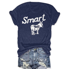 Load image into Gallery viewer, Women's Round Neck Short Sleeve T-Shirt - Casual Summer Top
