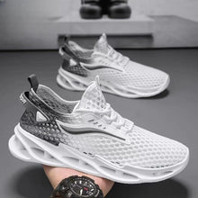 Load image into Gallery viewer, Men's Lace-up Sneakers Mesh Sports Shoes Fashion Hollow-sole Low Top Running Shoes
