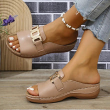 Load image into Gallery viewer, Chain Wedge Platform Peep-Toe Sandals – 5 Colors EU 36–45
