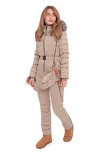 Load image into Gallery viewer, Down Insulated Snow Suit in Beige
