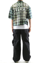 Load image into Gallery viewer, New RAZE Washed Flannel Crop Top Button Down Shirt

