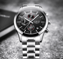 Load image into Gallery viewer, Men's Waterproof  Watch With Chronometers And Date Display Unique Design Perfect Gift
