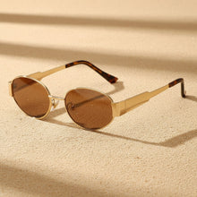 Load image into Gallery viewer, Vintage Oval Sunglasses – Light Luxury Gold &amp; Silver Frame
