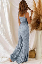 Load image into Gallery viewer, Smocked Printed : Wide Strap Jumpsuit
