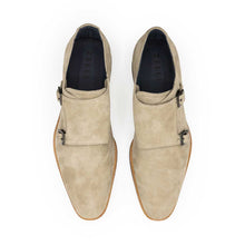 Load image into Gallery viewer, 56-105-SND LEGERRA Sueded Goatskin Monkstrap, Sand
