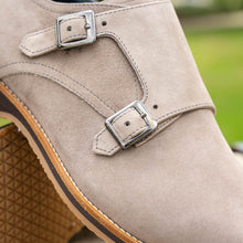 Load image into Gallery viewer, 56-105-SND LEGERRA Sueded Goatskin Monkstrap, Sand
