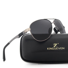 Load image into Gallery viewer, Men 100% Polarized Aluminum Alloy Frame Sunglasses  In Elegant Retro Classic Men's Driving Pilot  Style

