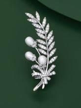 Load image into Gallery viewer, Freshwater Pearl &amp; Alloy Wheat Ear Brooch
