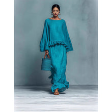 Load image into Gallery viewer, Women's Long Sleeve Top &amp; Irregular Hem Skirt Set | Elegant Solid Color 2-Piece in 4 Colors
