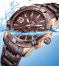 Load image into Gallery viewer, Men's  Luxury Stainless steal Waterproof Watch With Day And Date Display Unique Design Perfect Gift In Modern Metal Men  Wrist Watch Design
