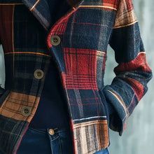 Load image into Gallery viewer, Vintage Stand Collar Blazer with Single-Row Buttons — Tailored Women’s Jacket

