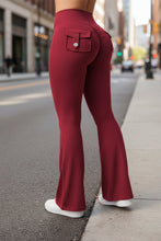 Load image into Gallery viewer, 🖤 Women's High-Waisted Cargo Pocket Workout Leggings
