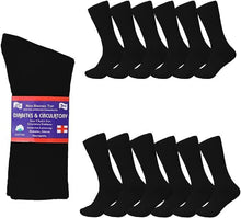 Load image into Gallery viewer, Diabetic Socks, Non-Binding Circulatory Cushion Cotton Crew Socks for Men Women
