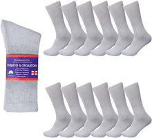 Load image into Gallery viewer, Diabetic Socks, Non-Binding Circulatory Cushion Cotton Crew Socks for Men Women
