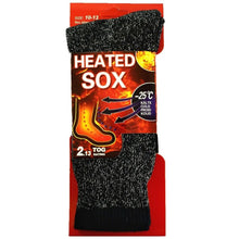 Load image into Gallery viewer, Mens thermal socks Heated winter friendly Warm  Boot Sox thick Duty Size 10-13
