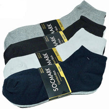 Load image into Gallery viewer, 3 Pairs Socks Mens Ankle Quarter Crew Sport Plain Solid Socks Cotton Low Cut Sizes 9-13
