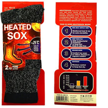 Load image into Gallery viewer, Mens thermal socks Heated winter friendly Warm  Boot Sox thick Duty Size 10-13
