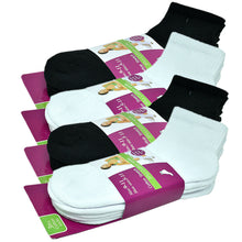 Load image into Gallery viewer, 3-12 Pairs For Womens Ankle Athletic Crew Cotton Solid Cushioned Socks Size 9-11
