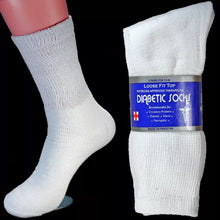 Load image into Gallery viewer, Wholesale Bulk Mens Diabetic Crew Socks Health Circulatory Size 9-11,10-13,13-15
