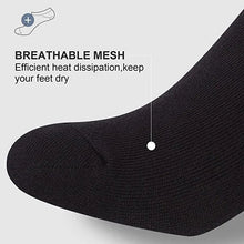 Load image into Gallery viewer, 3 Pairs Socks Mens Ankle Quarter Crew Sport Plain Solid Socks Cotton Low Cut Sizes 9-13
