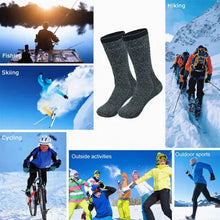 Load image into Gallery viewer, Mens thermal socks Heated winter friendly Warm  Boot Sox thick Duty Size 10-13
