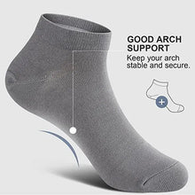 Load image into Gallery viewer, Ankle Socks Unisex Classic Premium Cotton Mens Womens Solid Low Cut Size 9-13
