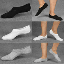 Load image into Gallery viewer, 3-12 Pairs Mens No Show Invisible Nonslip Loafer Solid Boat Cotton Low Cut Socks
