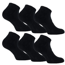Load image into Gallery viewer, 3-12 Pairs Mens Plain Solid Cotton Sports Ankle Athletic Socks Low Cut Size 9-13
