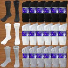 Load image into Gallery viewer, Wholesale Bulk Mens Diabetic Crew Socks Health Circulatory Size 9-11,10-13,13-15
