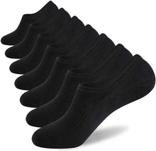 Load image into Gallery viewer, 3-12 Pairs Mens No Show Invisible Nonslip Loafer Solid Boat Cotton Low Cut Socks
