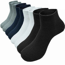 Load image into Gallery viewer, 3 Pairs Socks Mens Ankle Quarter Crew Sport Plain Solid Socks Cotton Low Cut Sizes 9-13
