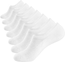 Load image into Gallery viewer, 3-12 Pairs Mens No Show Invisible Nonslip Loafer Solid Boat Cotton Low Cut Socks
