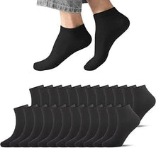 Load image into Gallery viewer, Ankle Socks Unisex Classic Premium Cotton Mens Womens Solid Low Cut Size 9-13
