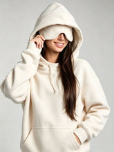 Load image into Gallery viewer, Women's Fleece-Lined Hooded Pullover Sweatshirt
