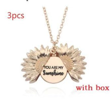 Load image into Gallery viewer, Sunflower Double Lettering Necklace
