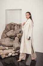 Load image into Gallery viewer, Premium 100% Australian Merino Wool Coat in Marshmallow
