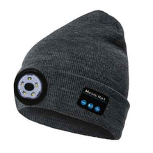 Load image into Gallery viewer, Wireless Bluetooth LED Hat with Music Speakers Light Winter Gift
