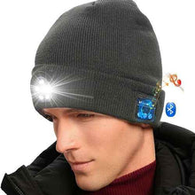 Load image into Gallery viewer, Wireless Bluetooth LED Hat with Music Speakers Light Winter Gift
