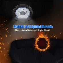 Load image into Gallery viewer, Wireless Bluetooth LED Hat with Music Speakers Light Winter Gift
