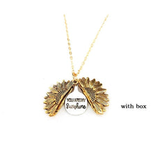 Load image into Gallery viewer, Sunflower Double Lettering Necklace
