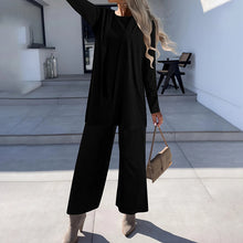 Load image into Gallery viewer, Women's Plus Size 3-Piece Lounge Set – Cardigan, Vest &amp; Wide-Leg Pants
